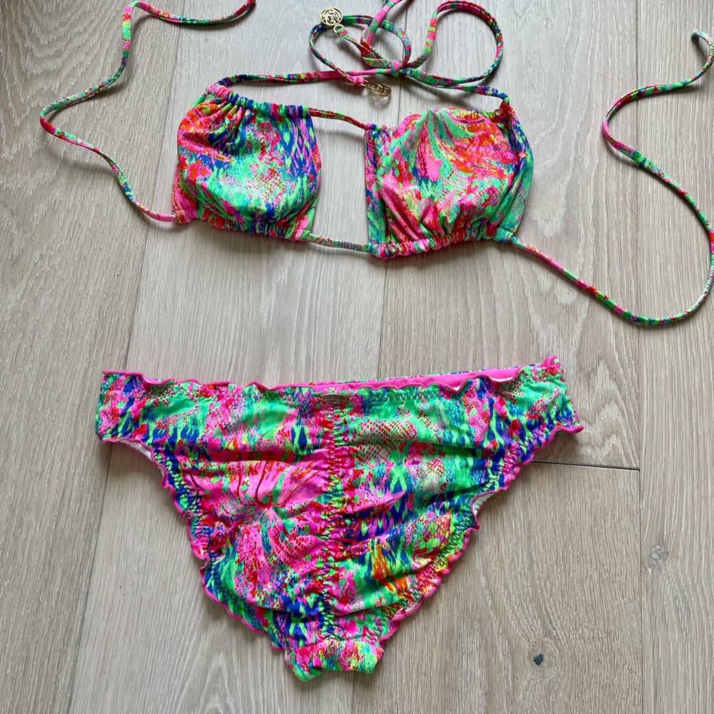 Luli Fama Multicolor Bikini Set
